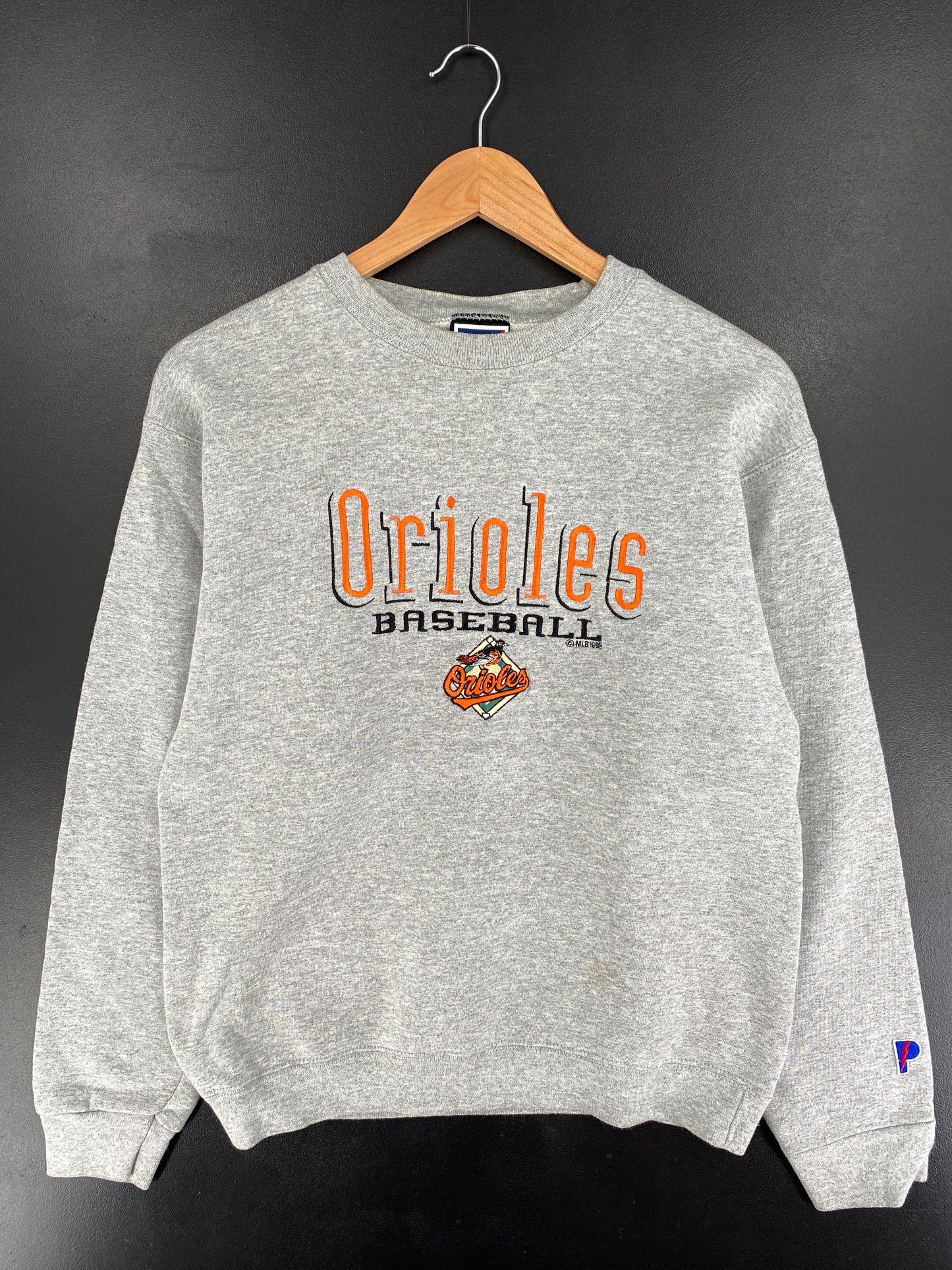 1998 ORIOLES BASEBALL Size M Vintage MLB Sweat-shirt / F5S