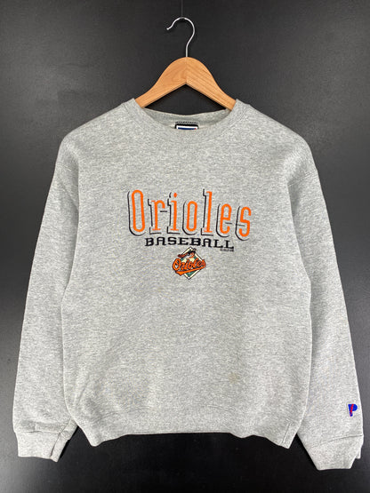 1998 ORIOLES BASEBALL Size M Vintage MLB Sweat-shirt / F5S