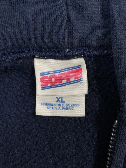 90’s NAVY Size XL Zip up Sweat-Shirt / F8236S