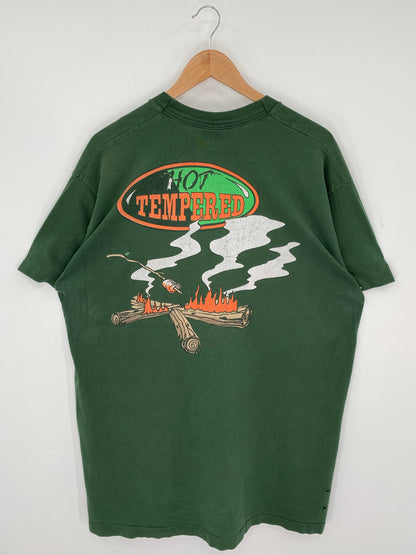 .1997 LOONEY TUNES TAZ Made in USA Size XL Vintage T-Shirts / E8293T