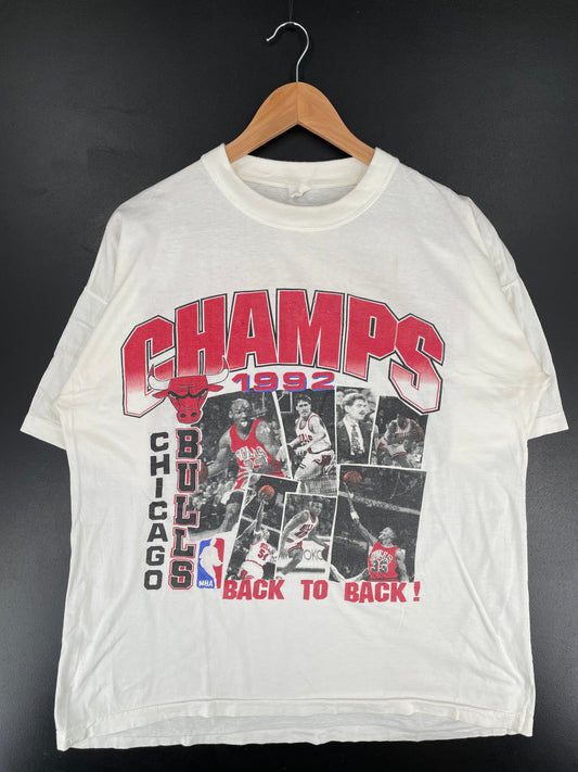 1992 CHICAGO BULLS CHAMPION Size XXL Vintage T-shirt / G2855T
