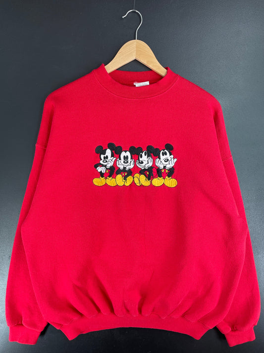 90's DISNEY MICKEY Made in USA Size XL Vintage Sweat-shirt / F8416S