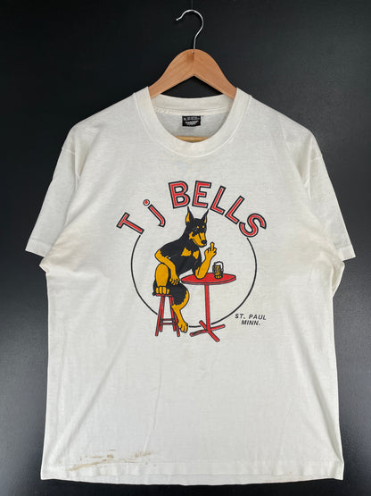 90's TJ BELLS Made in USA Size XL Vintage Animal T-Shirt / E7515T