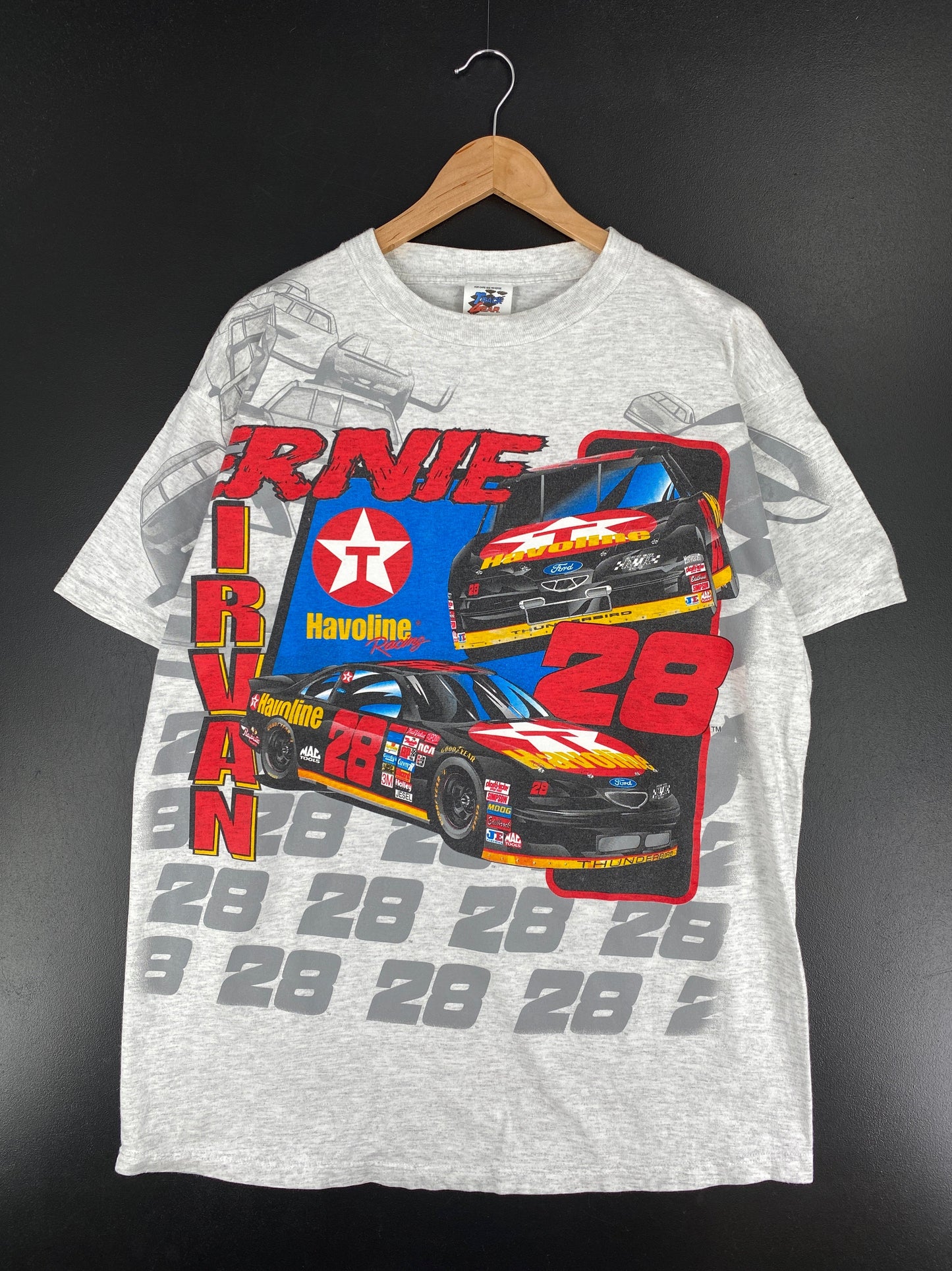 90's ERNIE IRVAN Size XL Vintage Racing T-shirt / E8218T