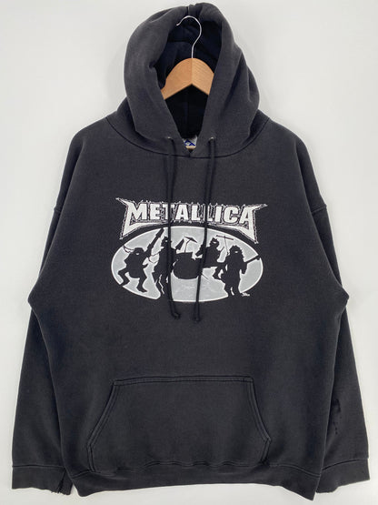 2003 METALLICA Size XL Vintage Music Hoodie Sweat-shirt / F6162S