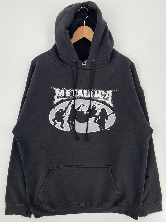 2003 METALLICA Size XL Vintage Music Hoodie Sweat-shirt / F6162S