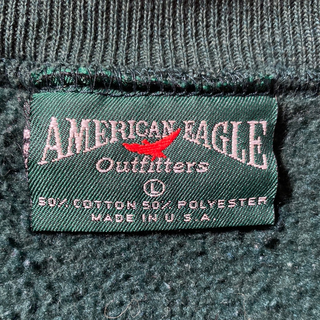 90’s AMERICAN EAGLE Made in USA Size L Animal Sweat-Shirt / G6204S