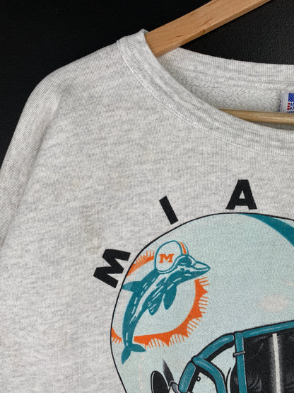 90’s MIAMI DOLPHINS Made in USA Size XXL Vintage NFL Sweat-Shirt / F5274S