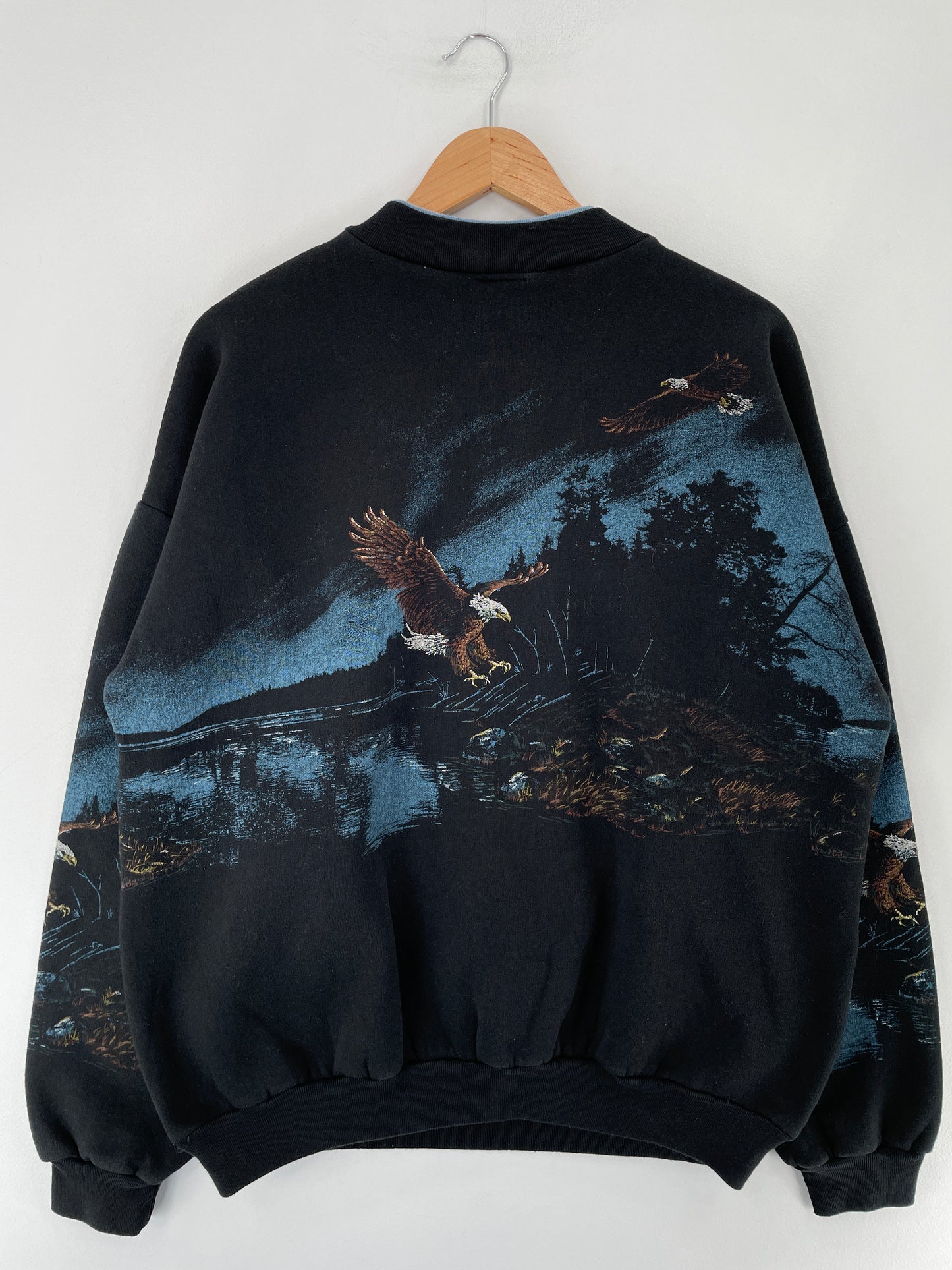 90's EAGLE Made in USA Size XL Vintage Animal Sweat-Shirt / E7434S