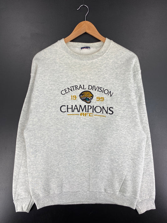 90's JACKSONVILLE JAGUARS Size No Tag (Approx.L) Vintage NFL Sweat-Shirt / E9009S