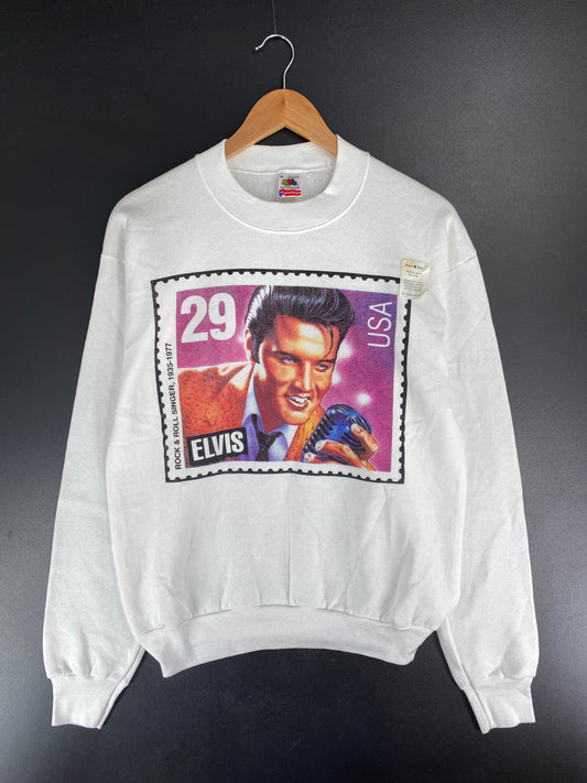 90's Dead Stock ELVIS Made in USA Size M Vintage Sweat-shirt / F5519S