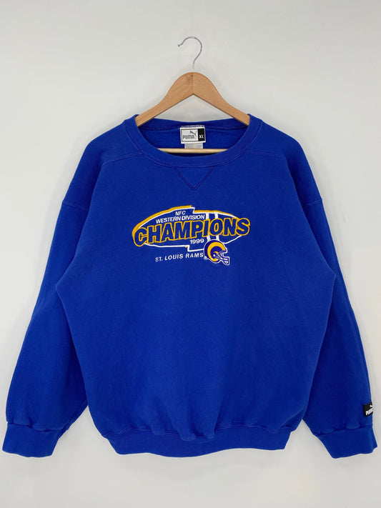 1999 ST. LOUIS RAMS Size XL Vintage NFL Sweat-Shirt / F2306S