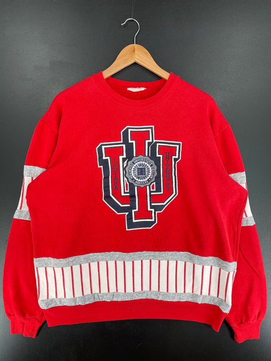 Vintage UNIVERSITY OF INDIANA Size Approx.XL College Sweat-Shirt / F406S