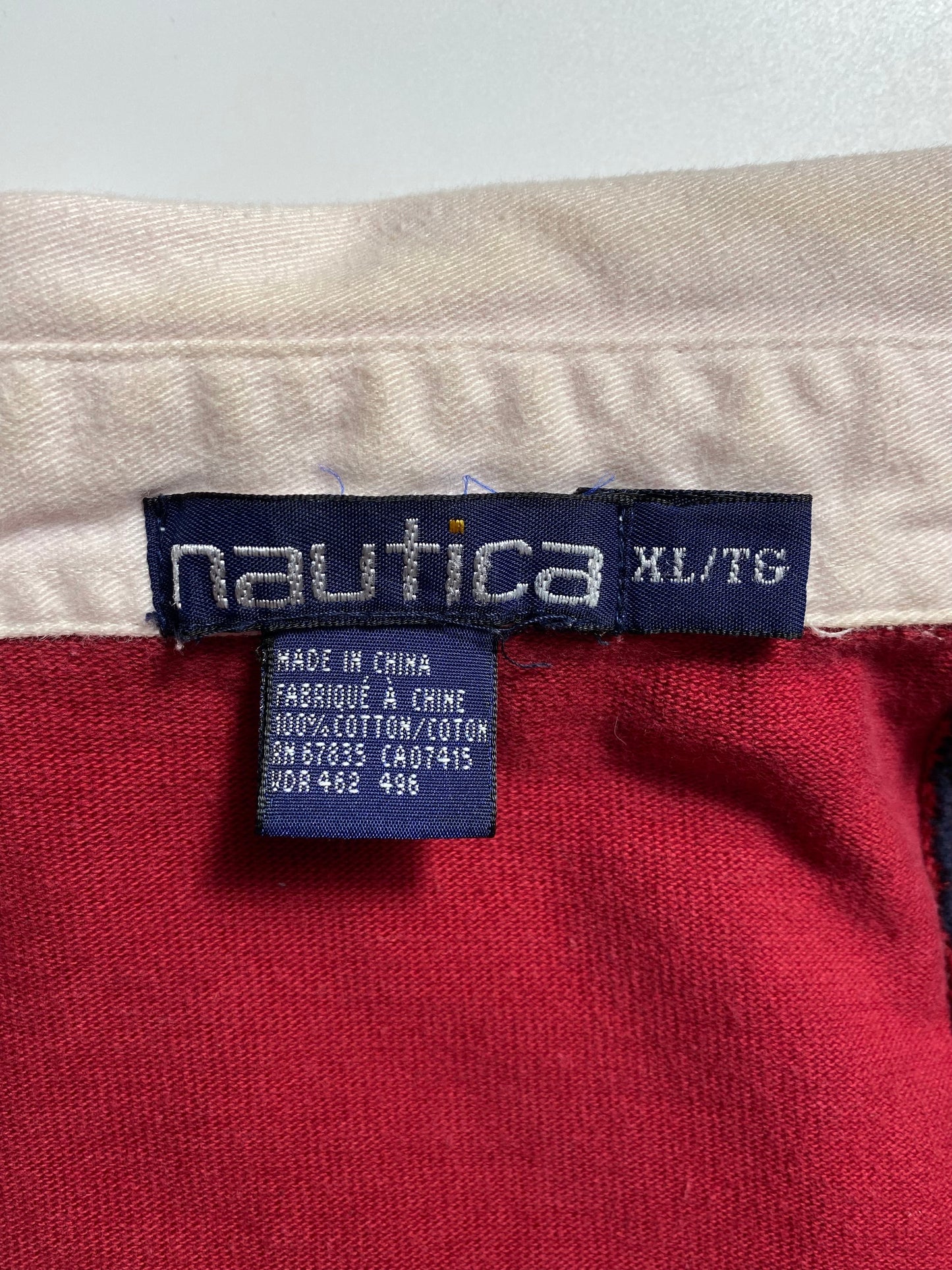 90’s NAUTICA Size XL Rugby-Shirt / G4343R