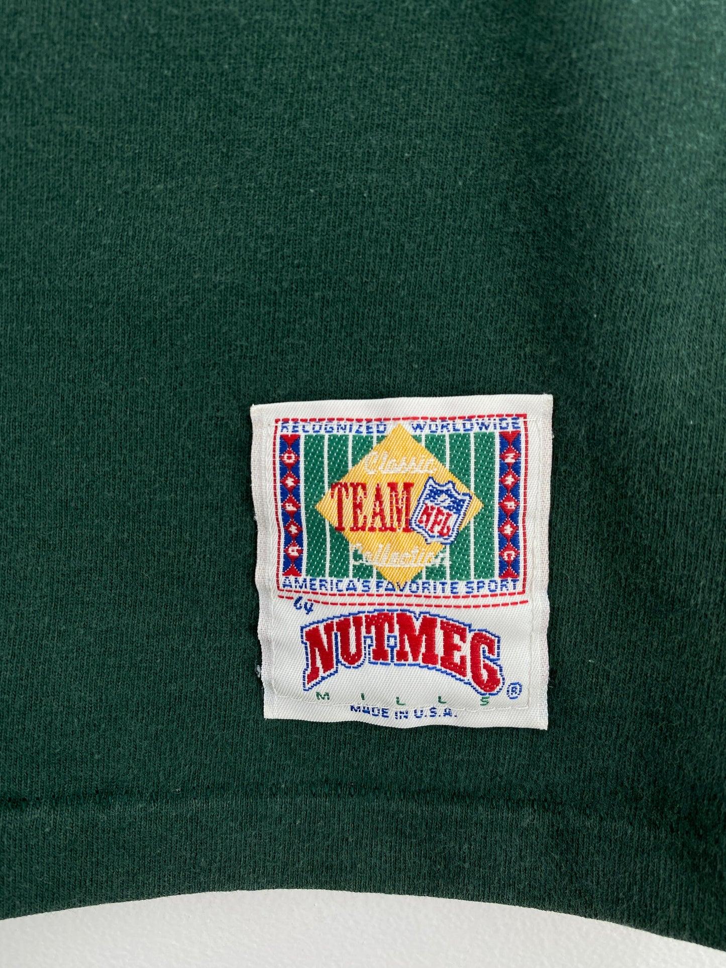 90's GREEN BAY PACKERS Made in USA Size No Tag (Approx.L) Vintage NFL T-shirt / G1111T