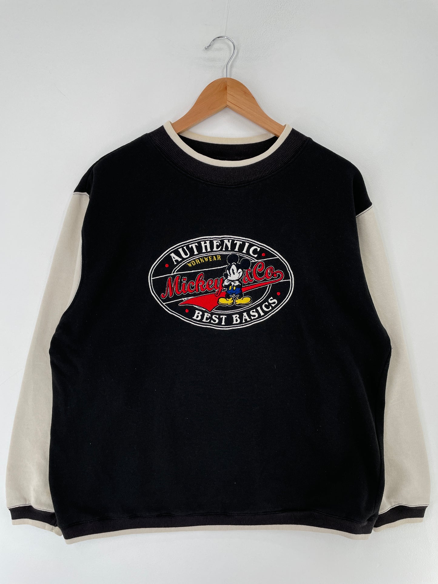 90's DISNEY MICKEY Size Approx.L Vintage Sweat-shirt / F443S