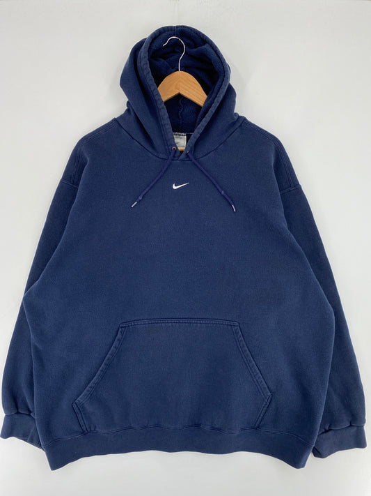 90’s NIKE CENTER SWOOSH Size XXL Vintage Hoodie Sweat-shirt / E8278S