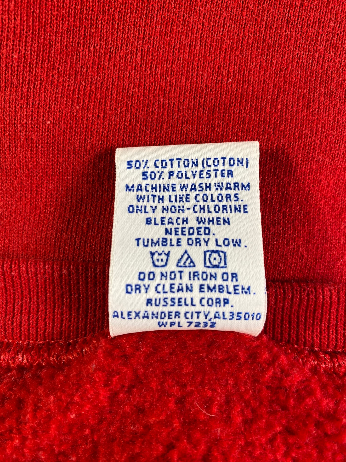 00' RUSSELL x OLE MISS Size L Vintage College Sweat-shirt / E7480S