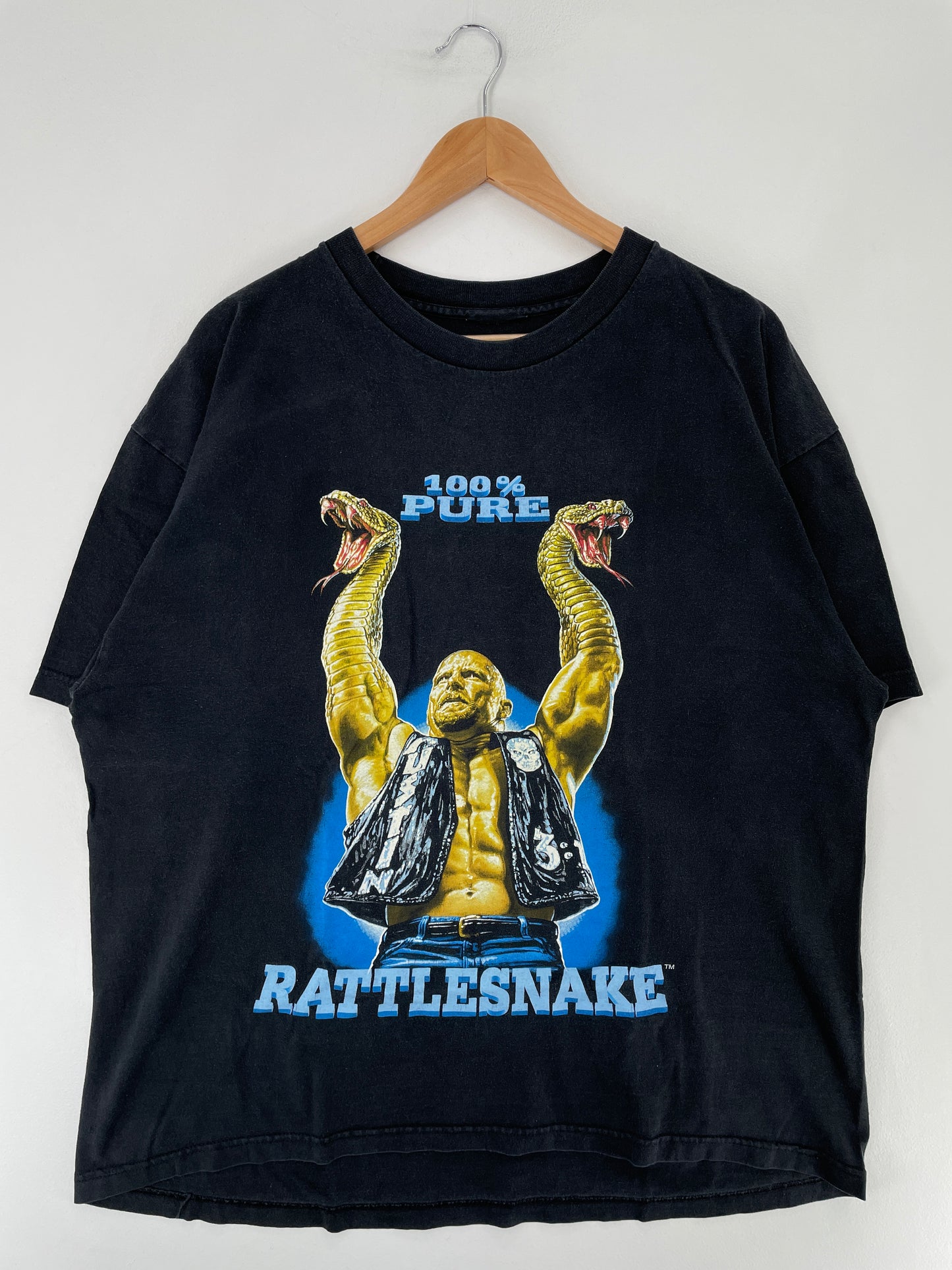 1999 STONE COLD STEVE AUSTIN Size No Tag (Approx.L) Vintage WWF T-shirt / E7735T