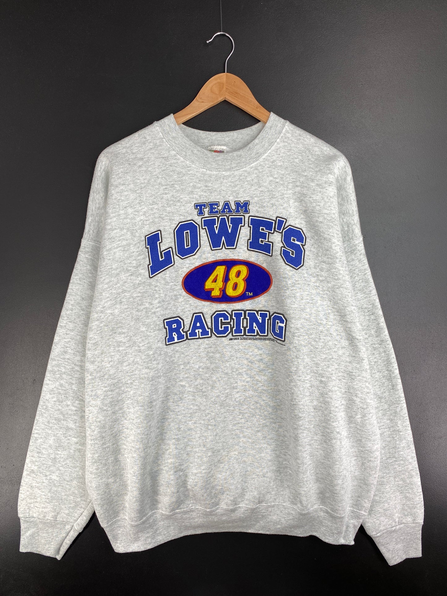 90's NASCAR TEAM LOWE'S Size XXL Vintage Racing Sweat-shirt / E9744S