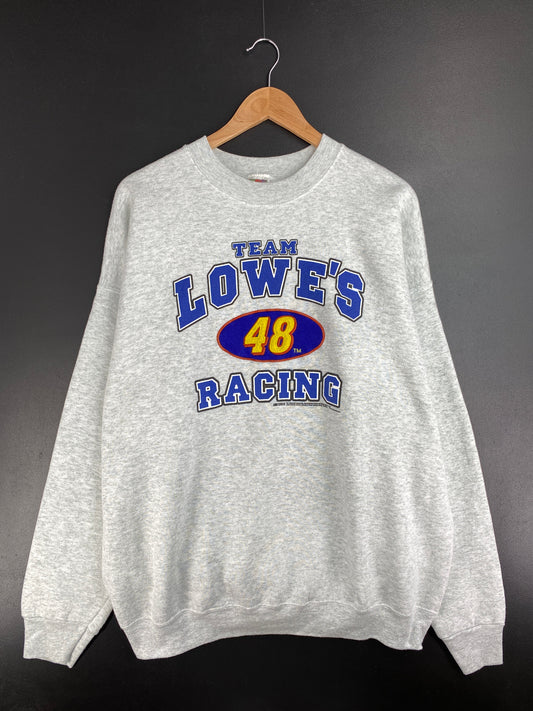 90's NASCAR TEAM LOWE'S Size XXL Vintage Racing Sweat-shirt / E9744S