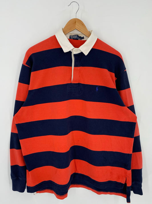 Vintage POLO RALPH LAUREN Size XL Rugby-Shirt / F8230R