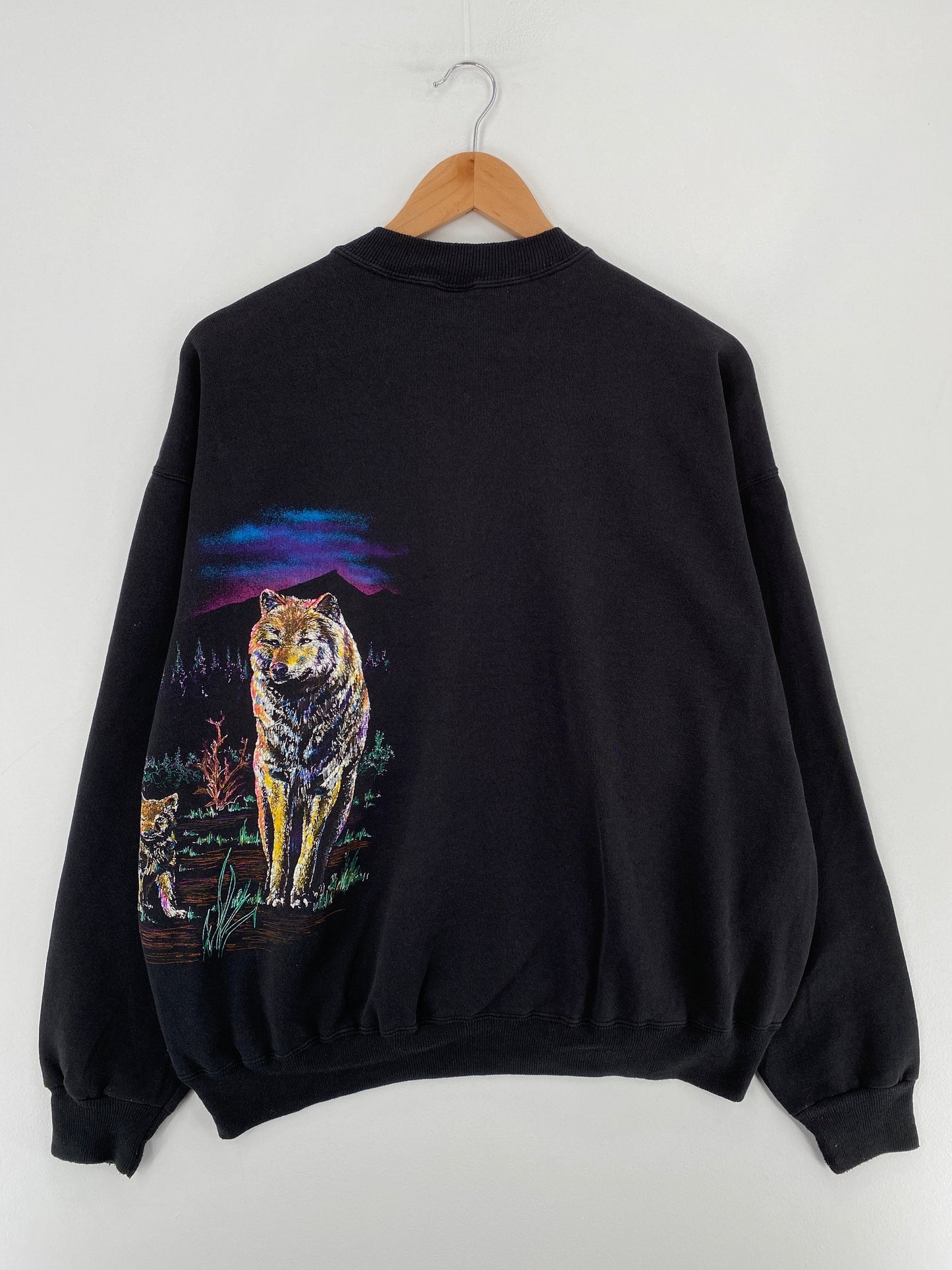 90's COYOTE Size XL Animal Sweat-Shirt / F1223S