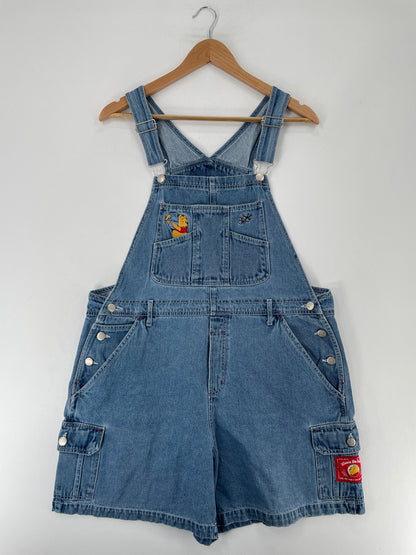 00' DISNEY WINNIE THE POOH Size 14-16(L-XL) Vintage Denim Overall / E7842P