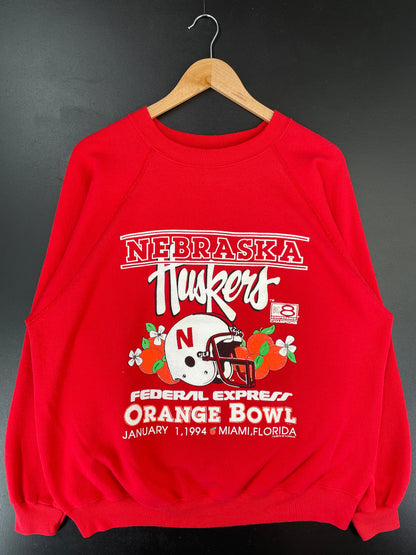 90's NEBRASKA HUSKERS Made in USA Size XL Vintage College Sweat-Shirt / F3564S