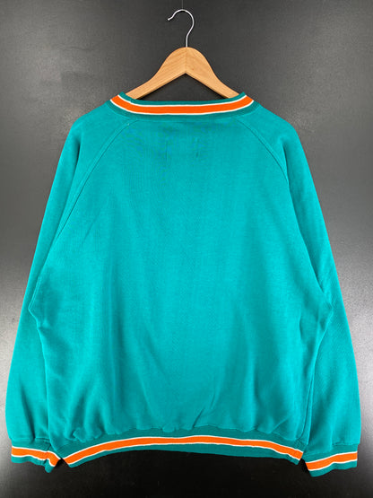 00' MIAMI DOLPHINS Size XL Vintage NFL Sweat-Shirt / F535S