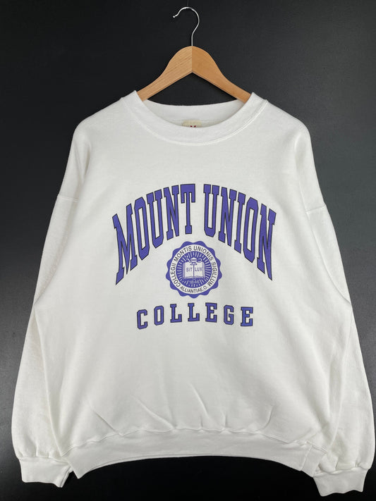 90's MOUNT UNION Size XXL Vintage College Sweat-Shirt / F6938S