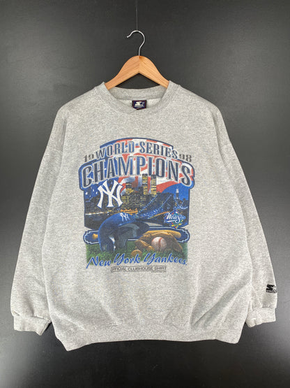 1998 NEW YORK YANKEES Made in USA Size L MLB Sweat-Shirt / E7829S