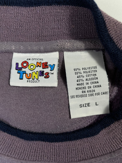 1996 LOONEY TUNES SYLVESTER Size L Vintage Sweat-shirt / F6789S