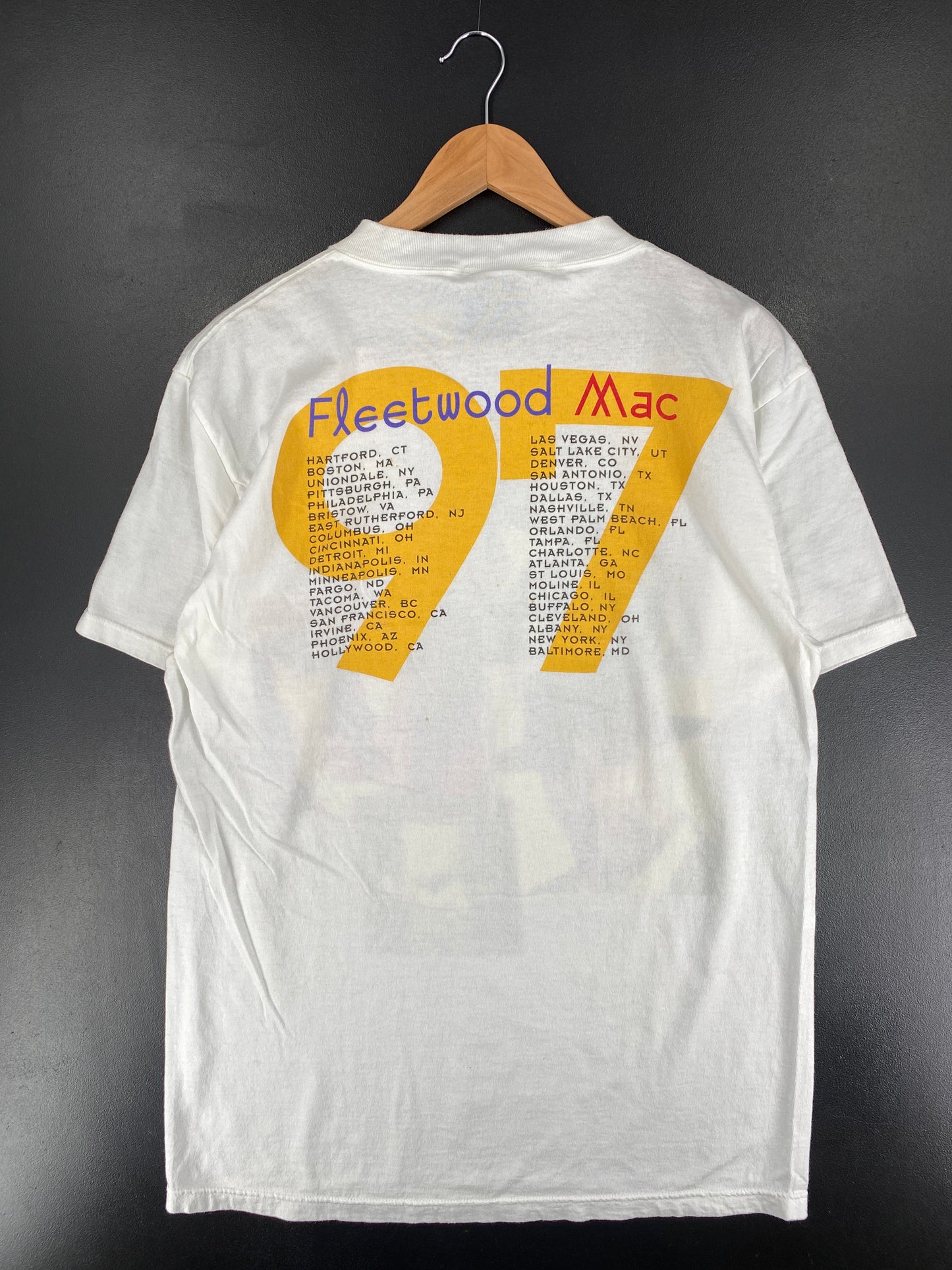 1997 FLEETWOOD MAC Size L Vintage Music T-shirt / E8528T