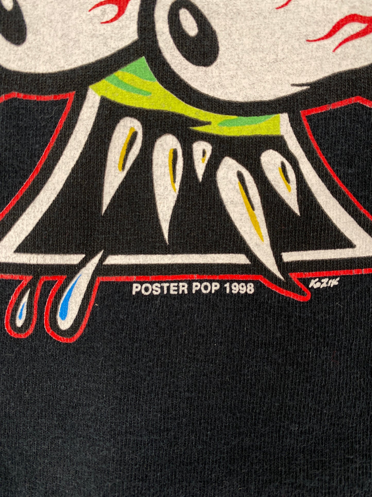 .1998 KOZIK x POSTER POP Made in USA Size XXL Vintage T-Shirt / F431T