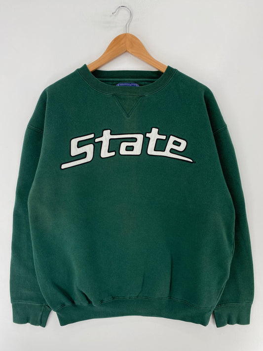 Vintage STATE Size L College Sweat-shirt / F486S