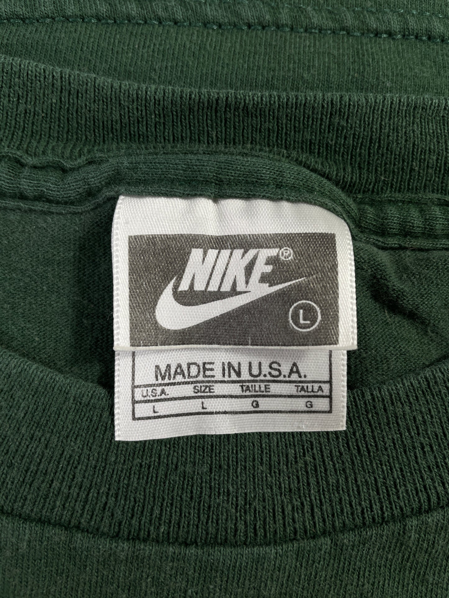 90’s NIKE MINI SWOOSH Made in USA Size L Vintage T-Shirt / F1381T