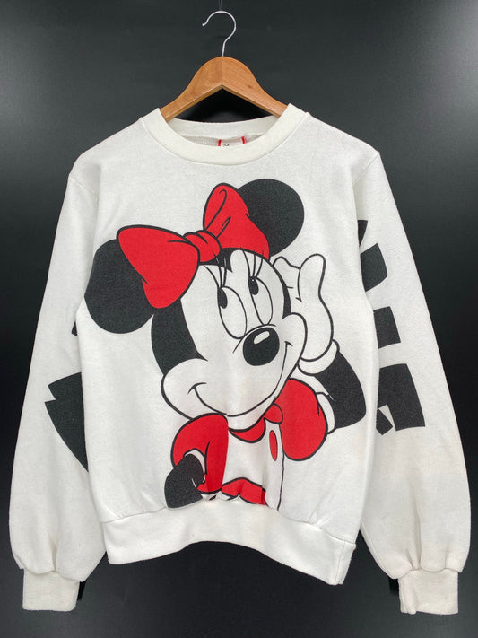 90’s DISNEY MINNIE Made in USA Size S Vintage Sweat-shirt / F1248S
