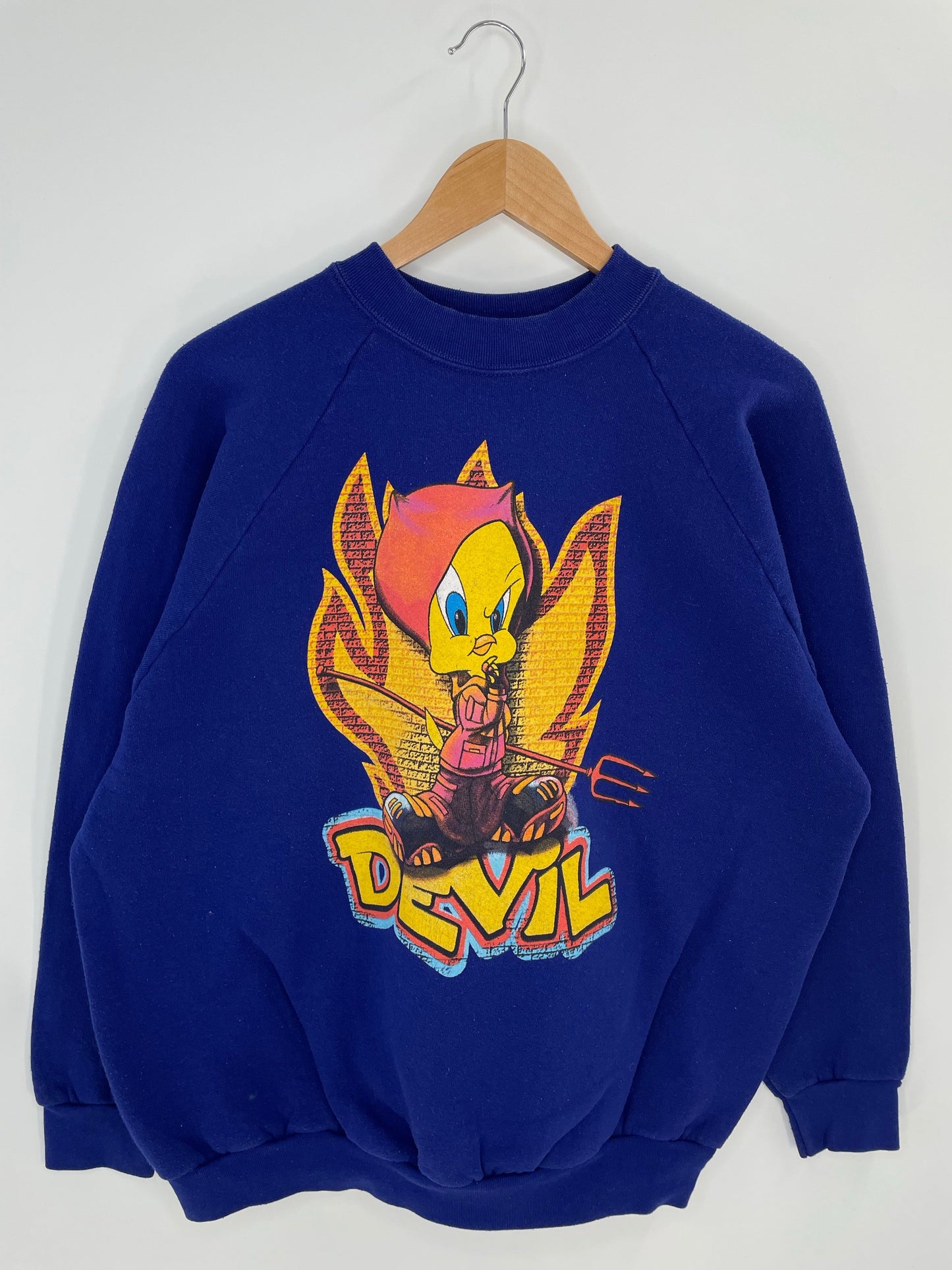 90's LOONEY TUNES TWEETY Size XL Vintage Sweat-shirt / F5715S
