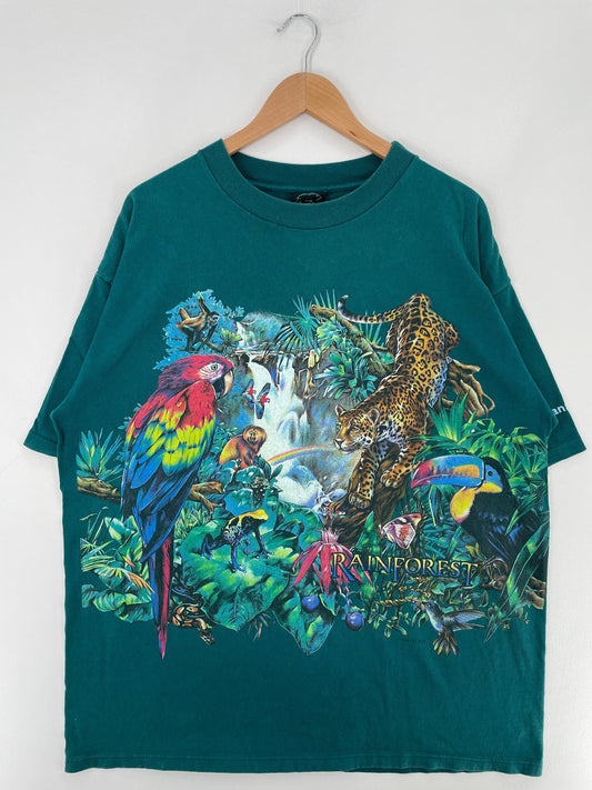90's ANIMAL INDIANAPOLIS ZOO Made in USA Size XXL Vintage T-Shirt / G3042T