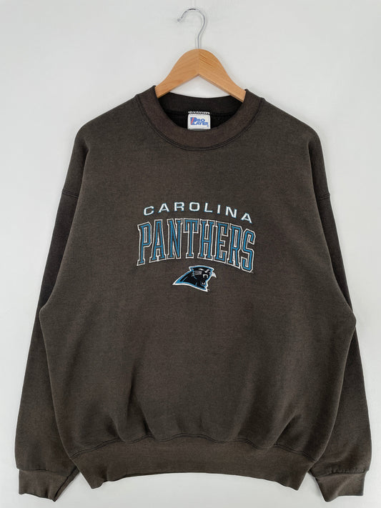 90's CAROLINA PANTHERS Made in USA Size XL Vintage NFL Sweat-shirt / F1500S