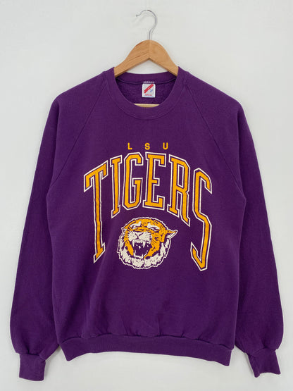 90's LOUISIANA STATE UNIVERSITY Made in USA Size L Vintage College Sweat-Shirt / F1985S