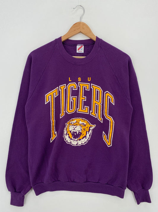 90's LOUISIANA STATE UNIVERSITY Made in USA Size L Vintage College Sweat-Shirt / F1985S