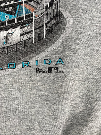 1997 INDIANS X MARINS Made in USA Size XL MLB Sweat-Shirt / E8516S