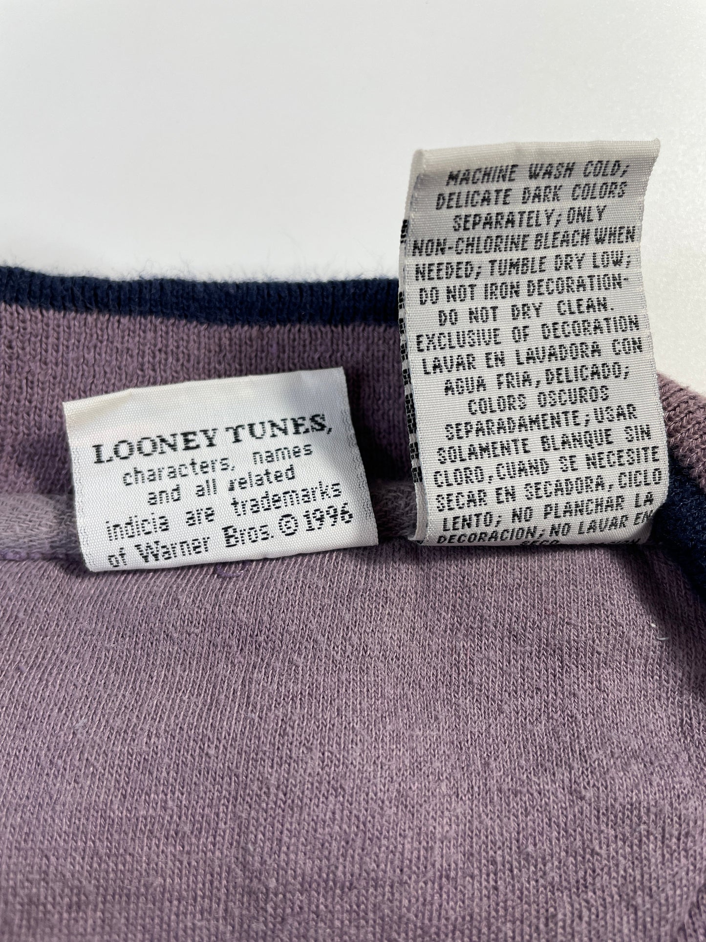 1996 LOONEY TUNES SYLVESTER Size L Vintage Sweat-shirt / F6789S