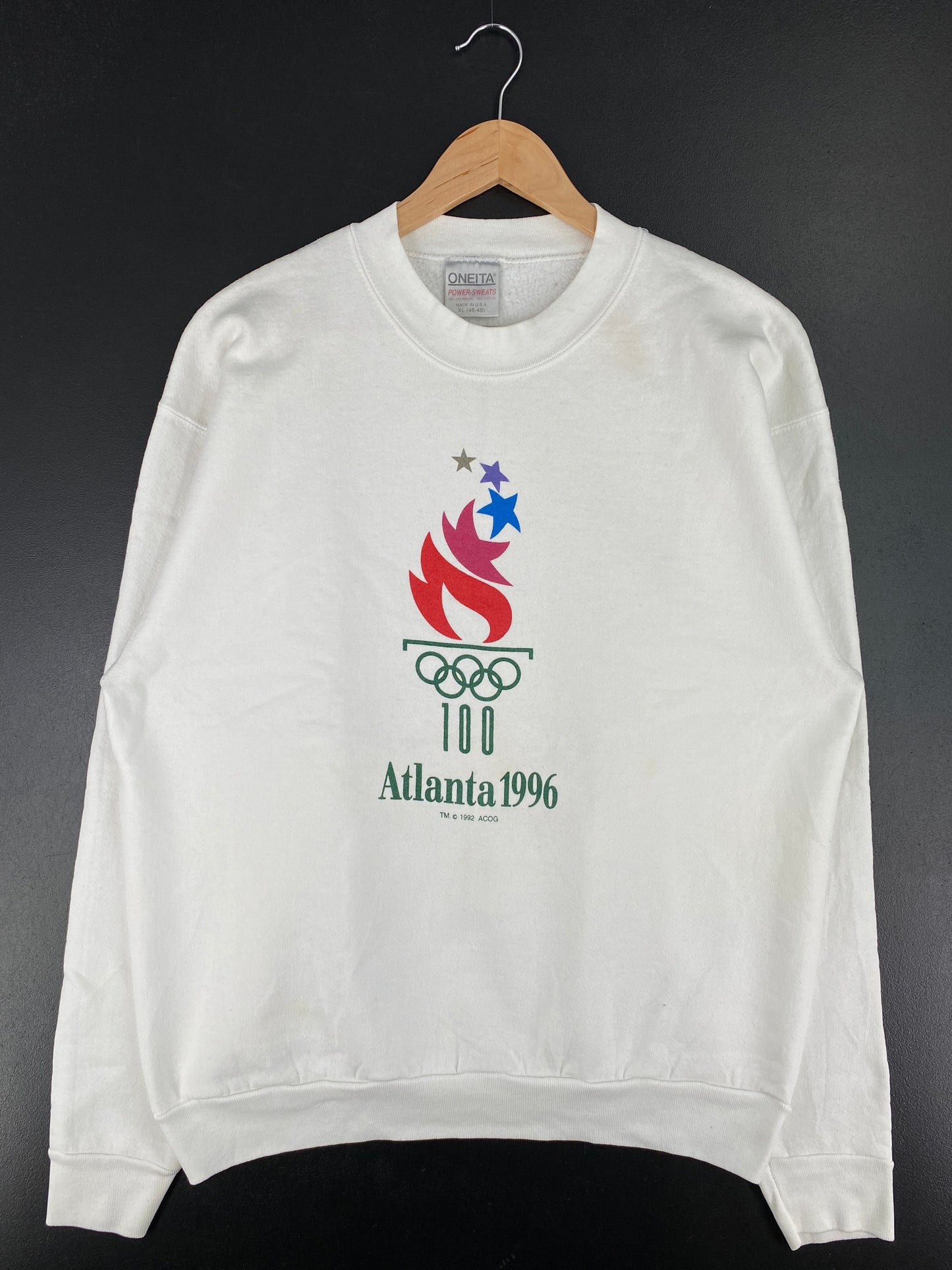 1996 ATLANTA OLYMPICS Made in USA Size XL Vintage Sweat-Shirt / G5406S