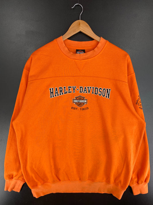 Vintage HARLEY DAVIDSON Size Approx.XL Sweat-Shirt / E9891S