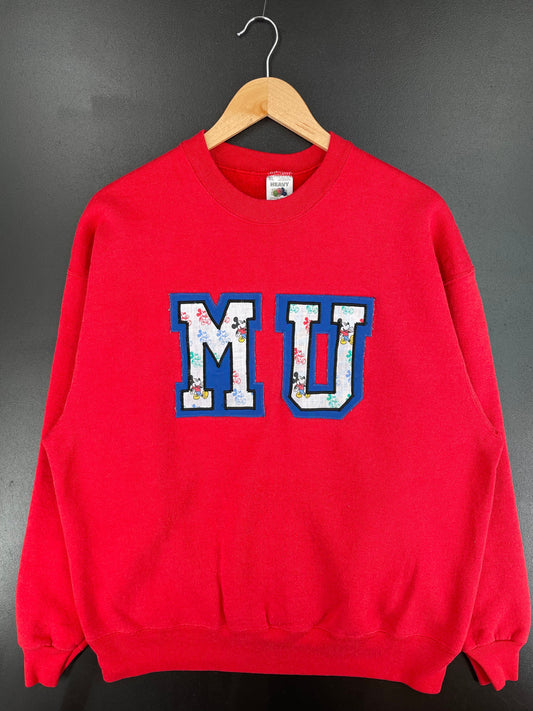 90's DISNEY MICKEY Made in USA Size XL Vintage Sweat-Shirt / G4712S