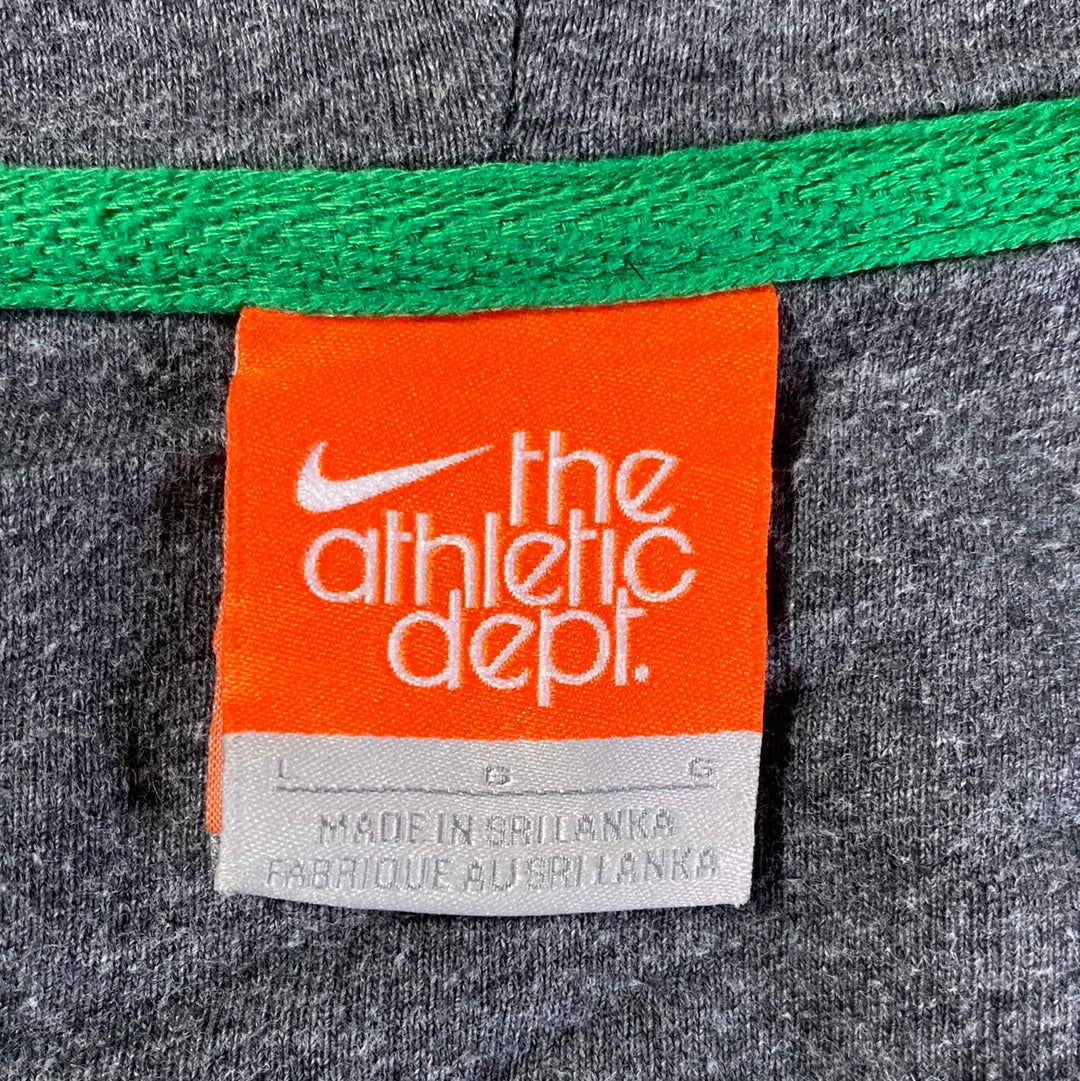 Vintage NIKE MINI SWOOSH Size L Vintage Zip Up Hoodie Sweat-Shirt / F6308S