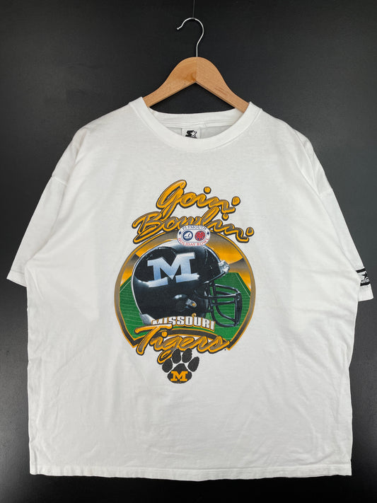 1996 STARTER x MISSOURI TIGERS Size XL Vintage College T-shirt / G2576T